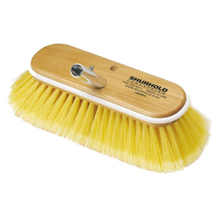 Shurhold 980 Soft Deck Brush 10”, Yellow Brushes, Mops & Trays Cavo Yachting