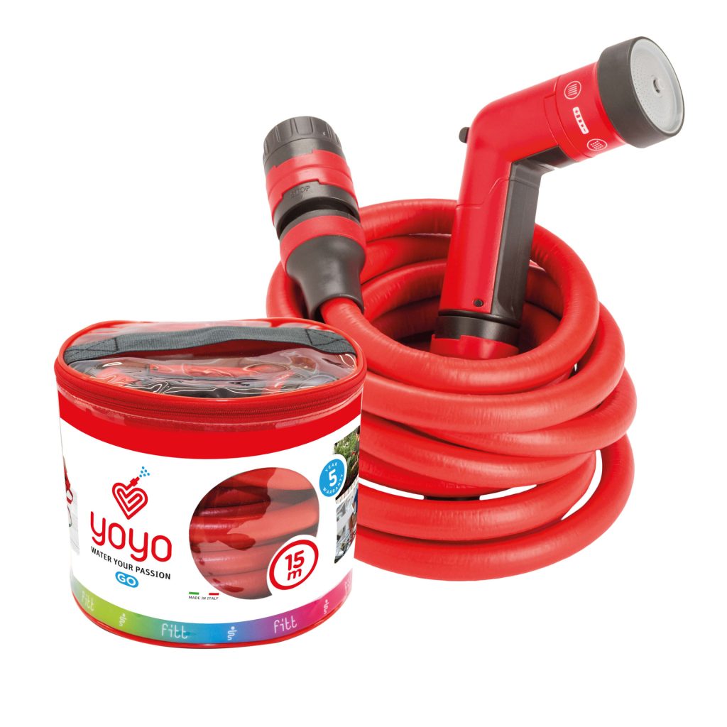 FITT YOYO Go Extendable Hose Kit 20m, Ø1/4″ with Spray Nozzle Water Hoses & Fittings Cavo Yachting