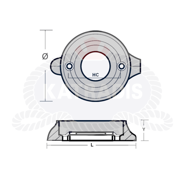 Ανόδια Cavo Yachting CAVO Ανόδιο Κολάρο για Volvo Penta 120S Saildrive CAVO Ανόδιο Κολάρο για Volvo Penta 120S Saildrive Ανόδια Cavo Yachting
