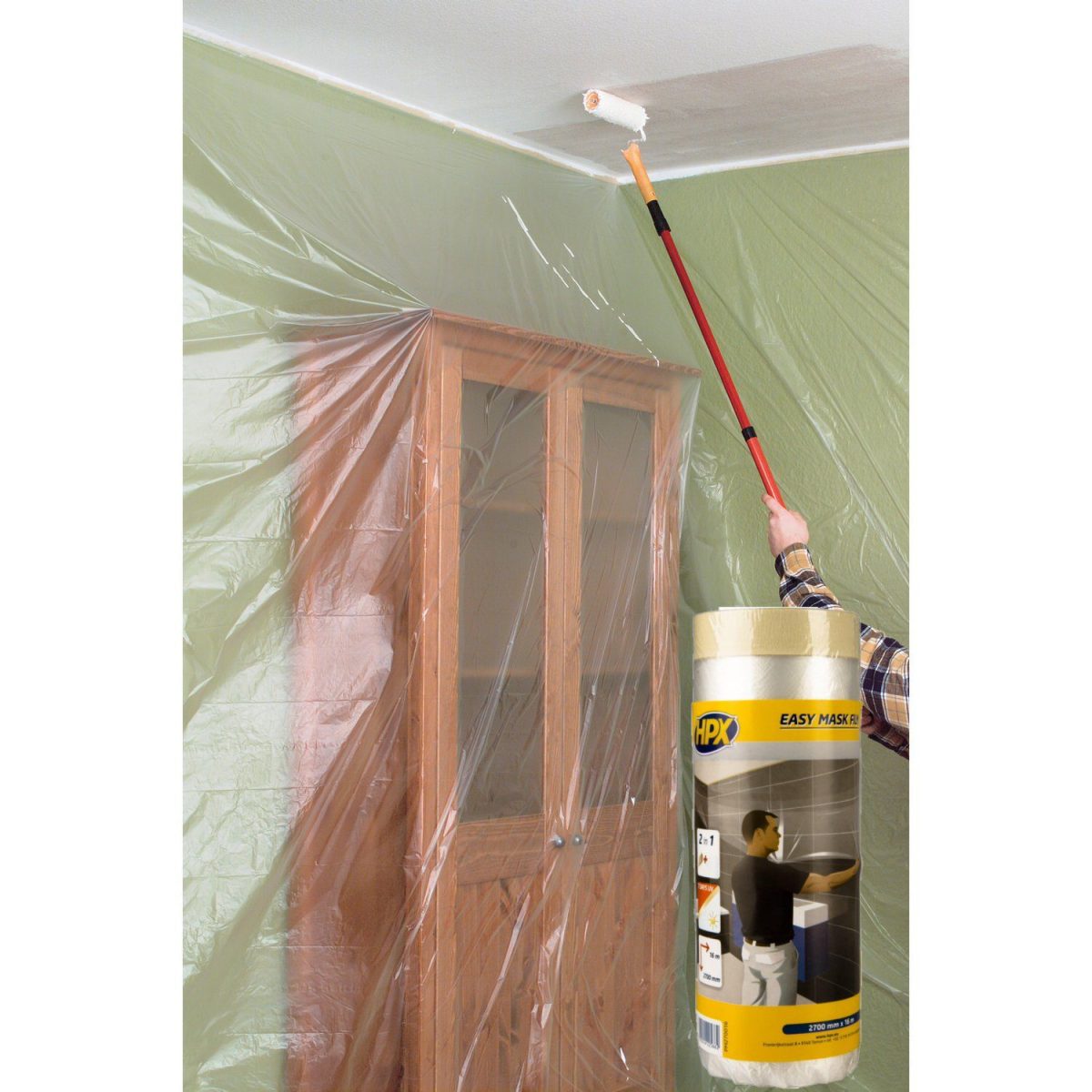 HPX Easy Mask Film with Tape Flooring & Walls Protection Cavo Yachting