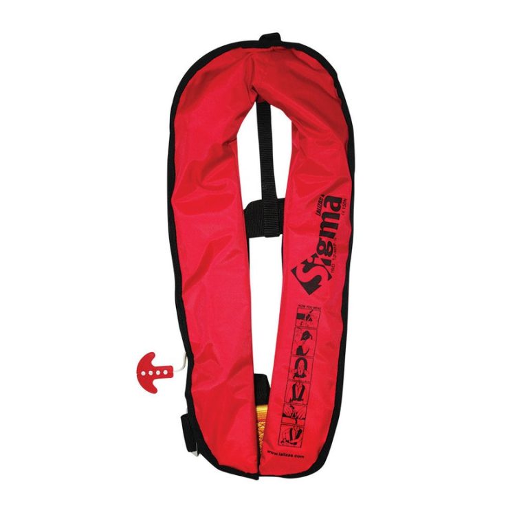 Sigma Inflatable Lifejacket 170N Manual, Red Adult Lifejackets Cavo Yachting