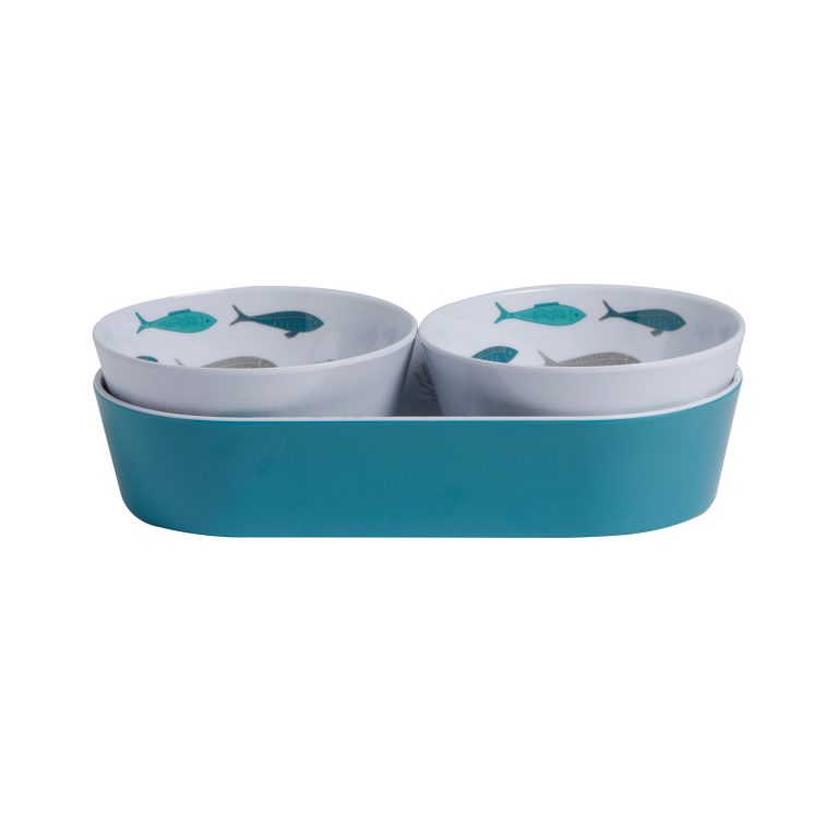 Marine Business Snack Set with Tray COASTAL, Set of 3 pcs Tableware Cavo Yachting