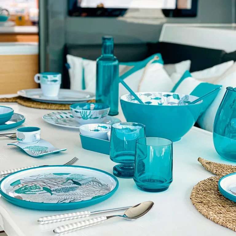 Marine Business Melamine Tableware COASTAL for 6 Persons, 24pcs Tableware Cavo Yachting