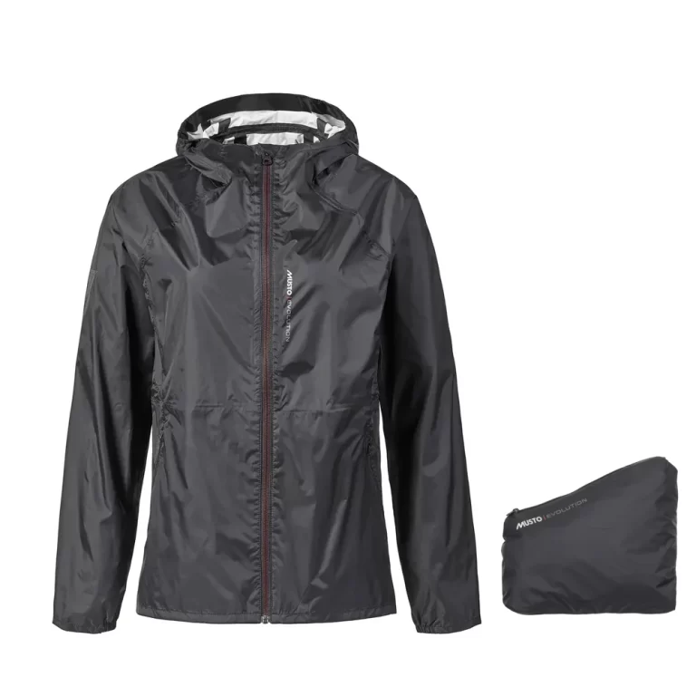 MUSTO Women’s Jacket Evo Packable Shell, 12, Black Women's Jackets Cavo Yachting