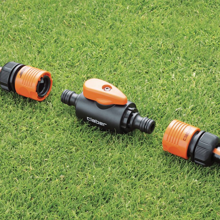 Claber 8611 Σύνδεσμος Λάστιχων Νερού Διπλός με Βάνα On/Off Σωλήνες νερού & Αξεσουάρ Cavo Yachting