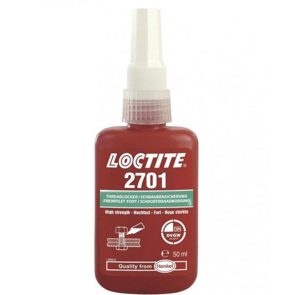 Loctite 2701 Liquid Threadlocker High Strength, 50ml Fillers, Resins & Gelcoats Cavo Yachting