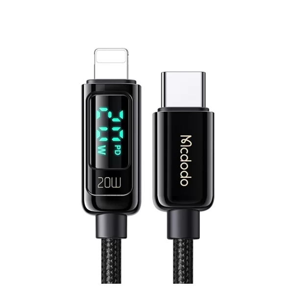 Gadgets Cavo Yachting Mcdodo Καλώδιο Φόρτισης & Δεδομένων Type-C σε Lightning με Οθόνη, 36W, 1.2m, Μαύρο Mcdodo Καλώδιο Φόρτισης & Δεδομένων Type-C σε Lightning με Οθόνη, 36W, 1.2m, Μαύρο Gadgets Cavo Yachting