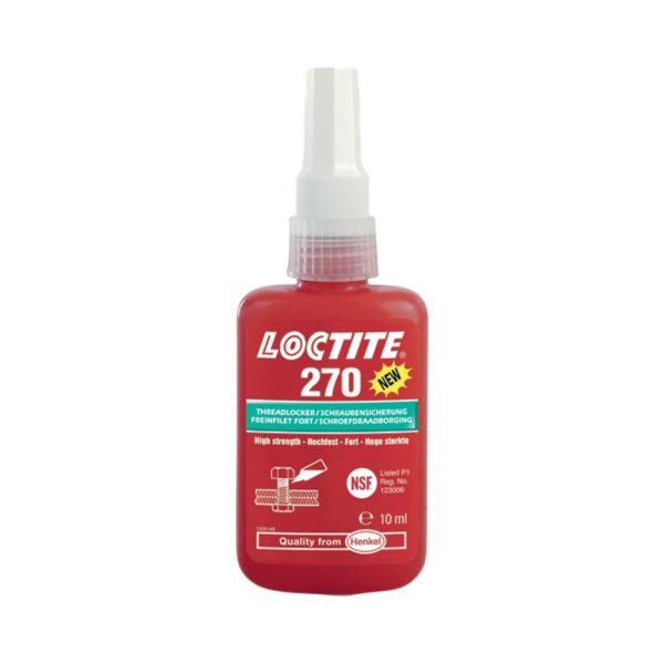 Loctite 270 Liquid Threadlocker High Strength, 10ml Fillers, Resins & Gelcoats Cavo Yachting