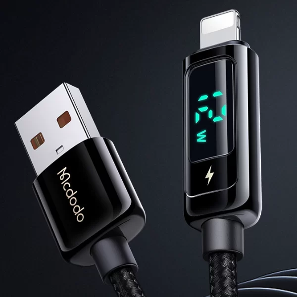 Gadgets Cavo Yachting Mcdodo Καλώδιο USB-A σε Ligthning με Οθόνη, 1.2m, Μαύρο Mcdodo Καλώδιο USB-A σε Ligthning με Οθόνη, 1.2m, Μαύρο Gadgets Cavo Yachting