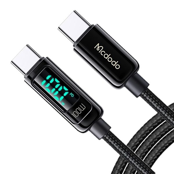 Gadgets Cavo Yachting Mcdodo Καλώδιο 100W Type-C σε Type-C με Οθόνη, 1.2m, Μαύρο Mcdodo Καλώδιο 100W Type-C σε Type-C με Οθόνη, 1.2m, Μαύρο Gadgets Cavo Yachting