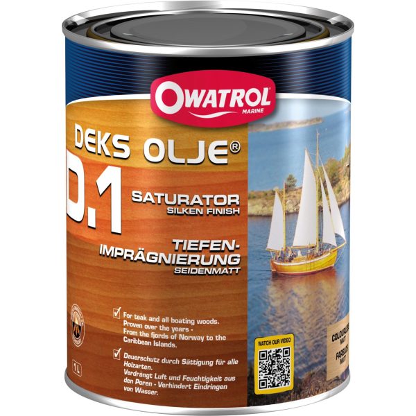Περιποίηση Ξύλου Teak Cavo Yachting Owatrol Deks Olje D1 Λάδι Εμποτισμού Ξύλου, Ματ Owatrol Deks Olje D1 Λάδι Εμποτισμού Ξύλου, Ματ Περιποίηση Ξύλου Teak Cavo Yachting