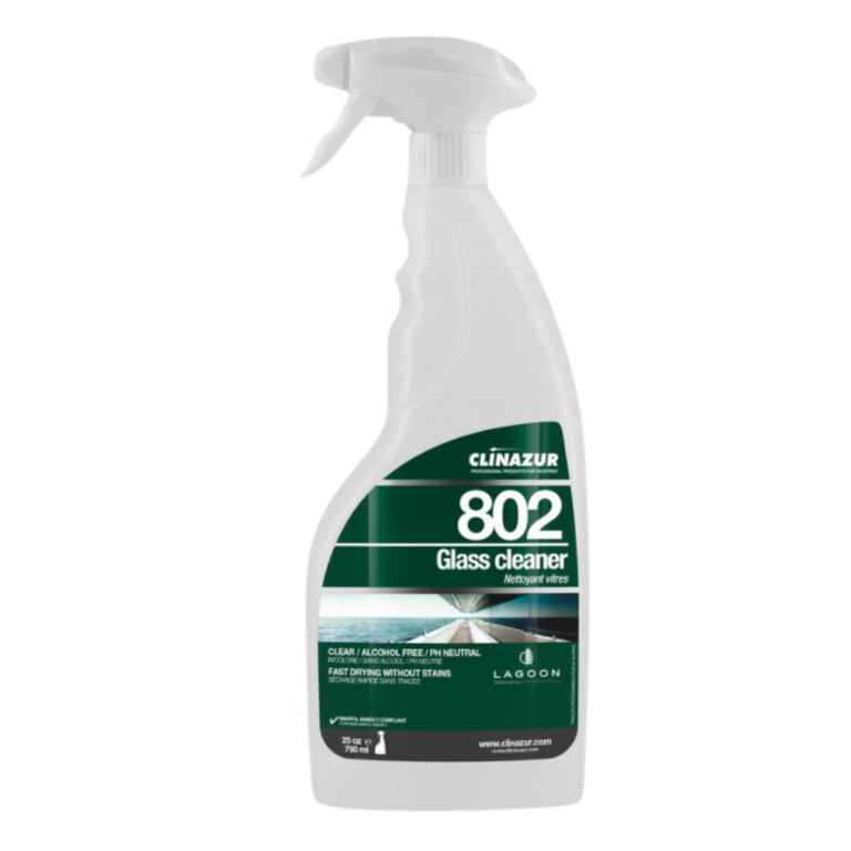 Clinazur 802 Glass Cleaner 750ml (ex.206) Boat Cleaning Products Cavo Yachting