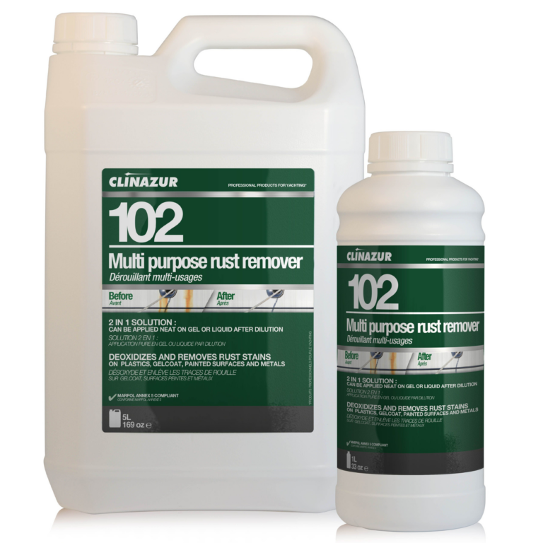 Clinazur 102 Multi Purpose Rust Remover Cleaning Products Cavo Yachting