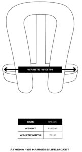 baltic athena Φουσκωτό Σωσίβιο, 165n, Αυτόματο με harness