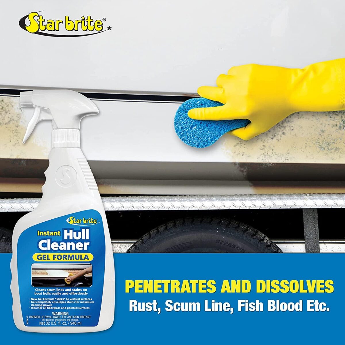 Starbrite Καθαριστικό Γάστρας Hull Cleaner Gel Spray, 32oz Καθαριστικά Cavo Yachting