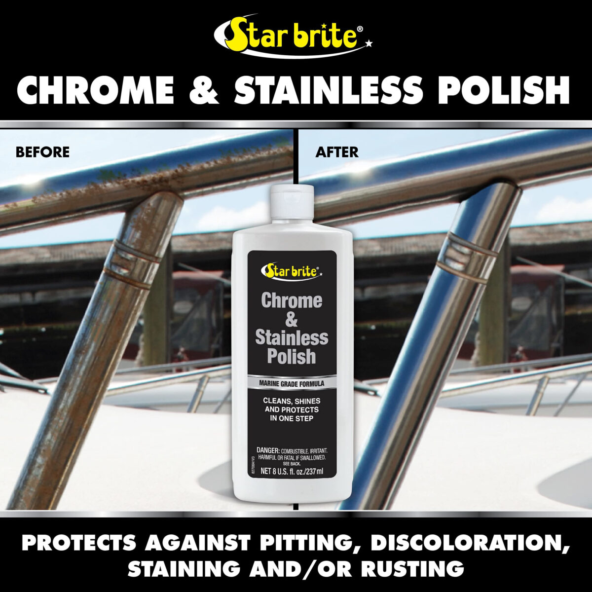 Starbrite Αλοιφή Γυαλίσματος Chrome & S/S Polish, 237ml Προϊόντα Γυαλίσματος Cavo Yachting