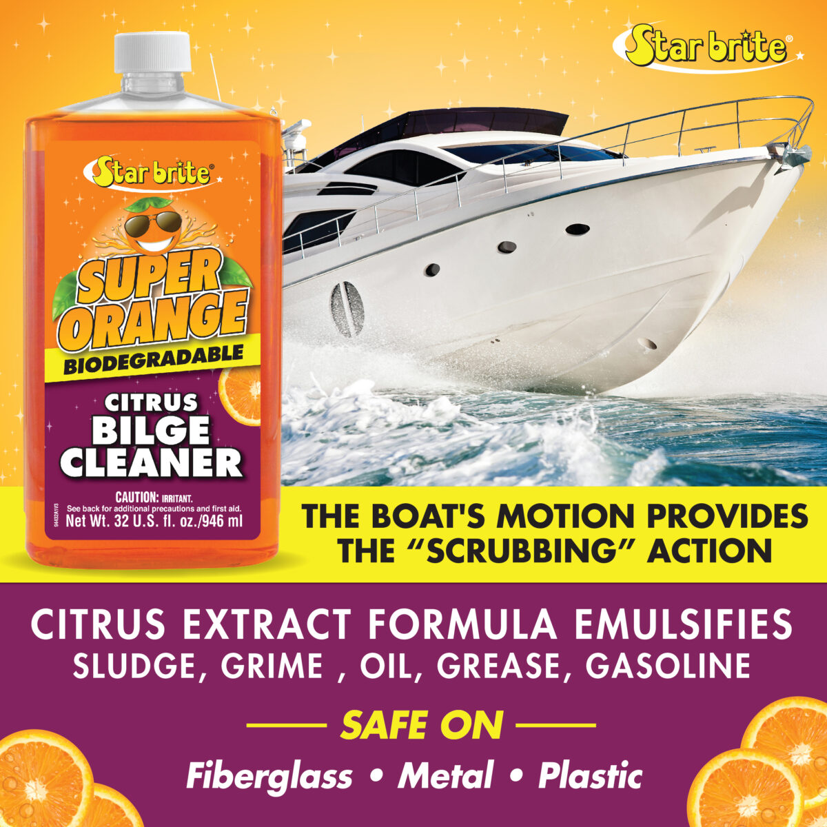 Starbrite Καθαριστικό Σεντίνας Super Orange Citrus, gallon Καθαριστικά Cavo Yachting