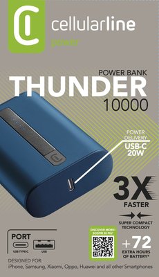 cellular line power bank thunder p.d.