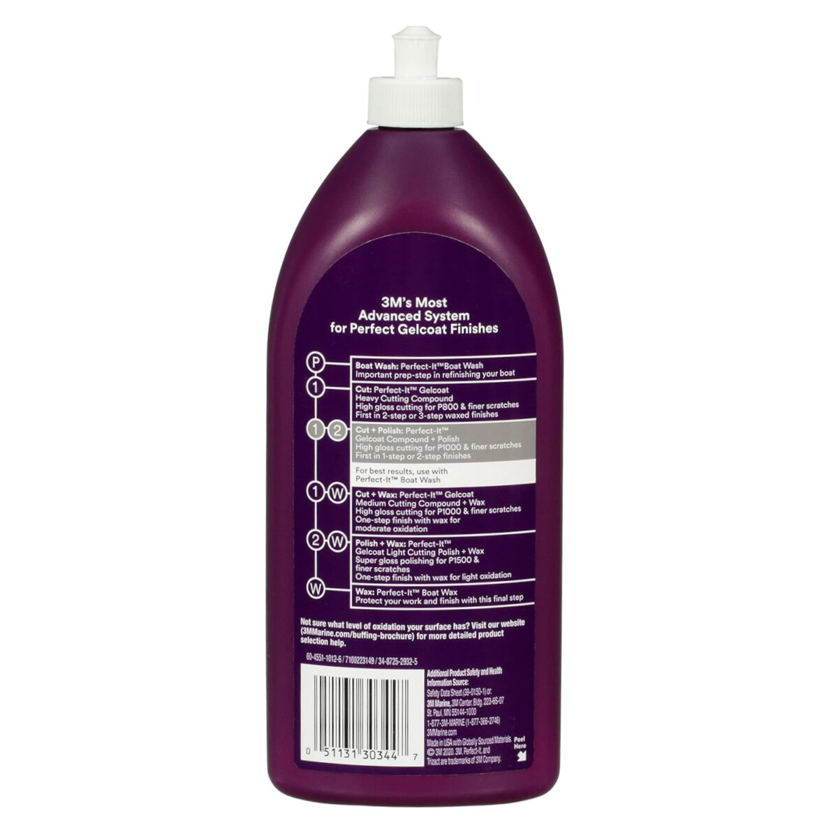 3M 30344 Perfect-It Gelcoat Compound + Polish 946ml Deck Supply Cavo Yachting