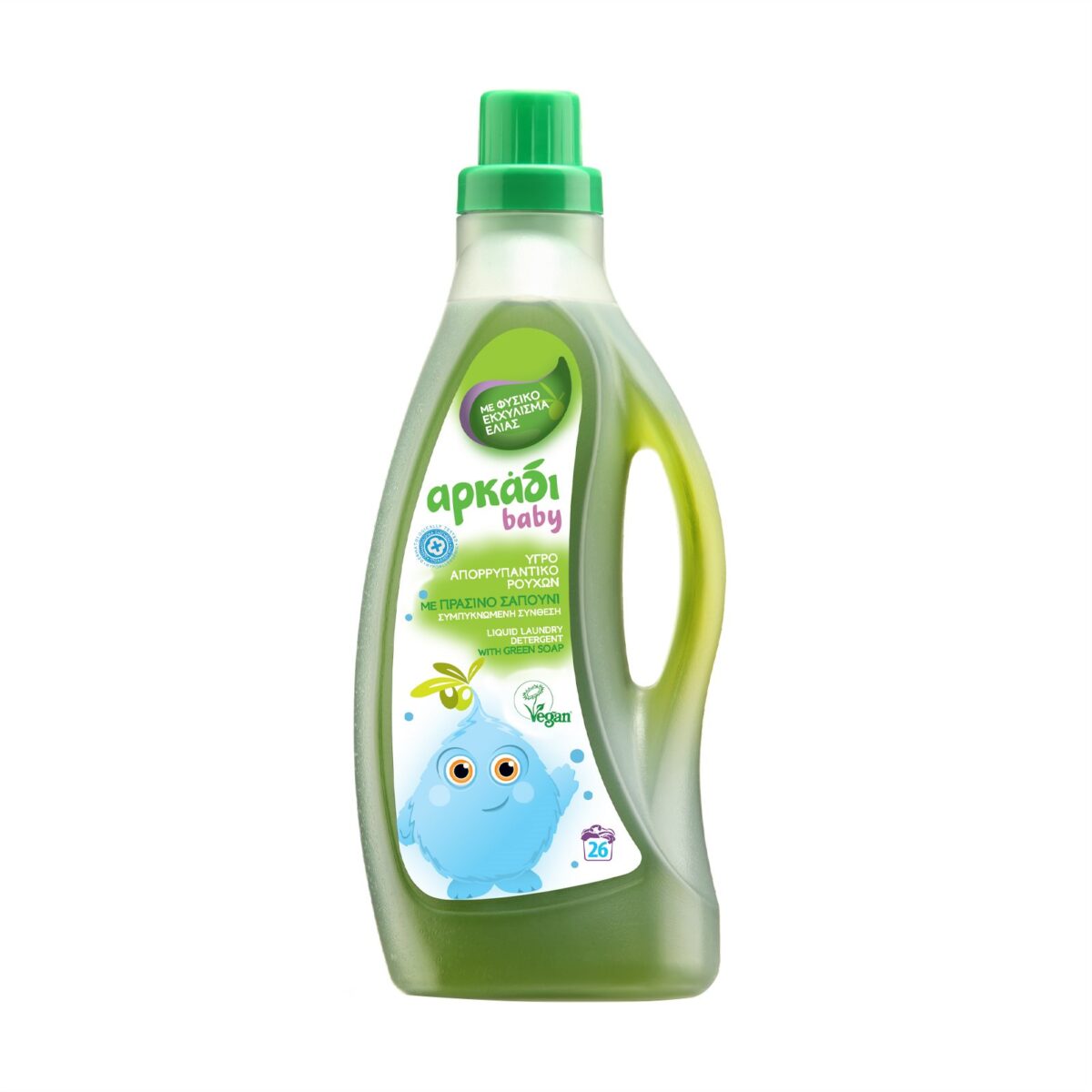ΑΡΚΑΔΙ Baby Υγρό πλυντηρίου Ρούχων, 1,5lt (26 μεζούρες) Καθαριστικά Cavo Yachting