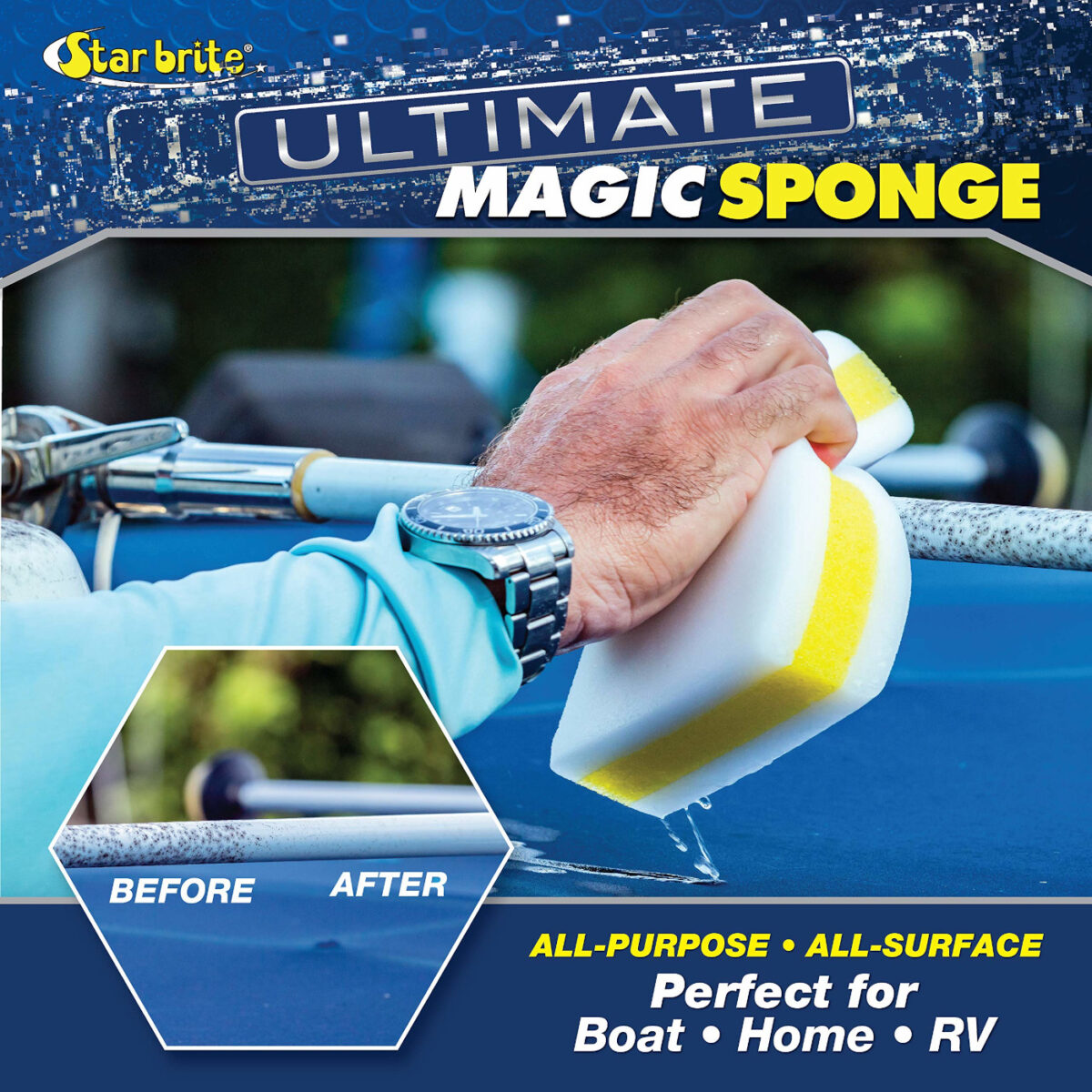 Starbrite Σφουγγάρι Γόμα Ultimate Magic Sponge XL Βούρτσες, Σκούπες & Κουβάδες Cavo Yachting