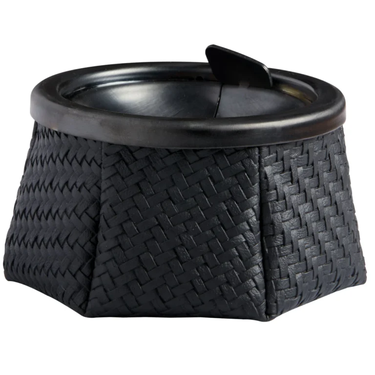 Marine Business Windproof Ashtray Rattan, Black Tableware Cavo Yachting