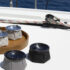 Marine Business Τασάκι Σκάφους Αντιανεμικό με Βάρος, Μαύρο Rattan Πιάτα-Ποτήρια Cavo Yachting