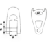 Wichard MXEvo Allen Head Pin 8mm, Max Rope 10mm Marine Shackles Cavo Yachting
