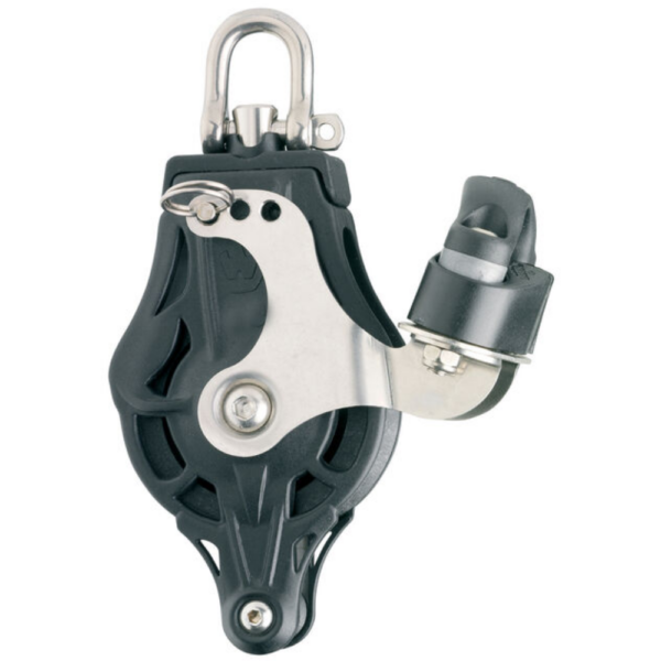 Wichard Single Plain Bearing Block 45mm with Swivel Head, Becket & Cam, for 10mm Rope Blocks & Snatch Blocks Cavo Yachting
