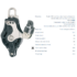 Wichard Single Plain Bearing Block 45mm with Swivel Head, Becket & Cam, for 10mm Rope Blocks & Snatch Blocks Cavo Yachting