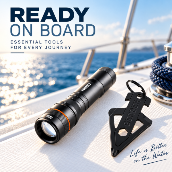 Waterproof Flashlight and Multitool 5 in 1 Special Offers Cavo Yachting