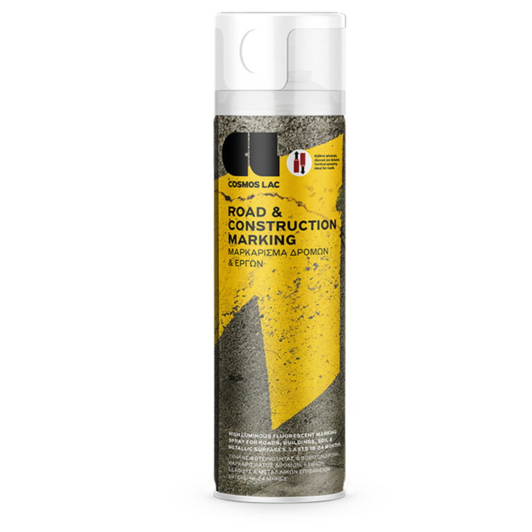 Cosmos Lac Marking Spray Paint No. 595 White, 500 ml Boat Paints Cavo Yachting