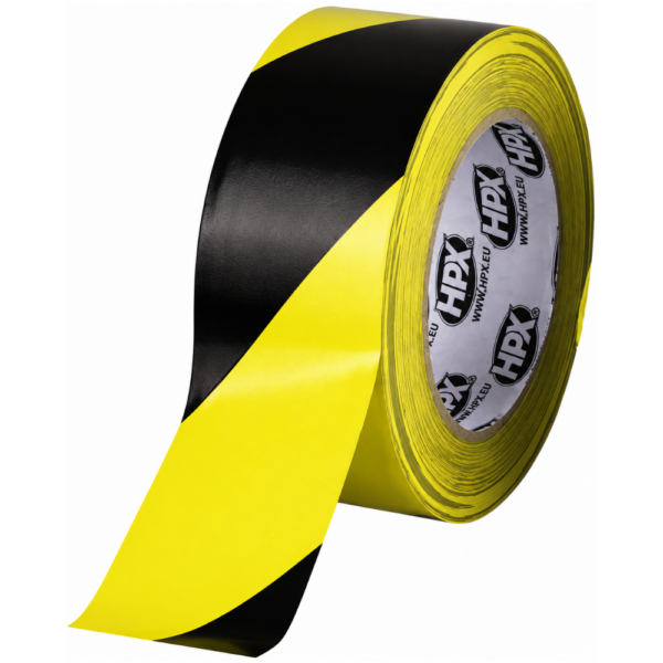 HPX Heavy Duty Marking Tape 50mm x 33m, Yellow/Black Masking Tapes Cavo Yachting