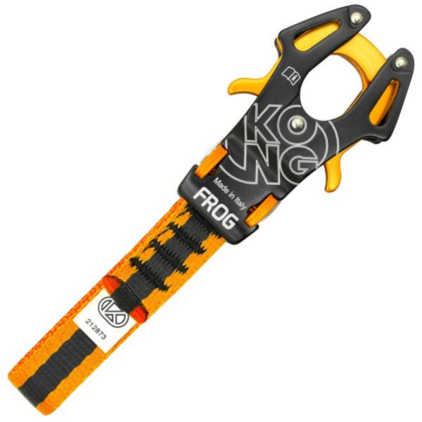 Kong Frog Αυτόματος Σύνδεσμος / Καραμπίνερ με Ιμάντα (Μαύρο/Πορτοκαλί) Καράμπινερς & Ναυτικά Κλιπ Cavo Yachting