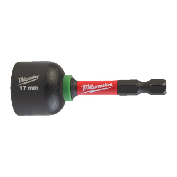 Milwaukee Shockwave Nut Driver Magnetic SHW Hex, 1/4″, 17 x 65mm Boat Maintenance Tools Cavo Yachting