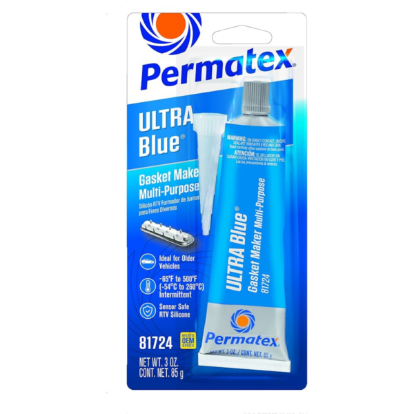Permatex 81724 Supra Blue Gasket Maker, 85gr Fillers, Resins & Gelcoats Cavo Yachting