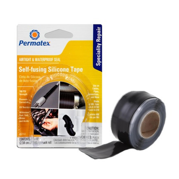 Permatex 82112 Self-fusing Silicone Tape, 2.54cm x 3m Masking Tapes Cavo Yachting