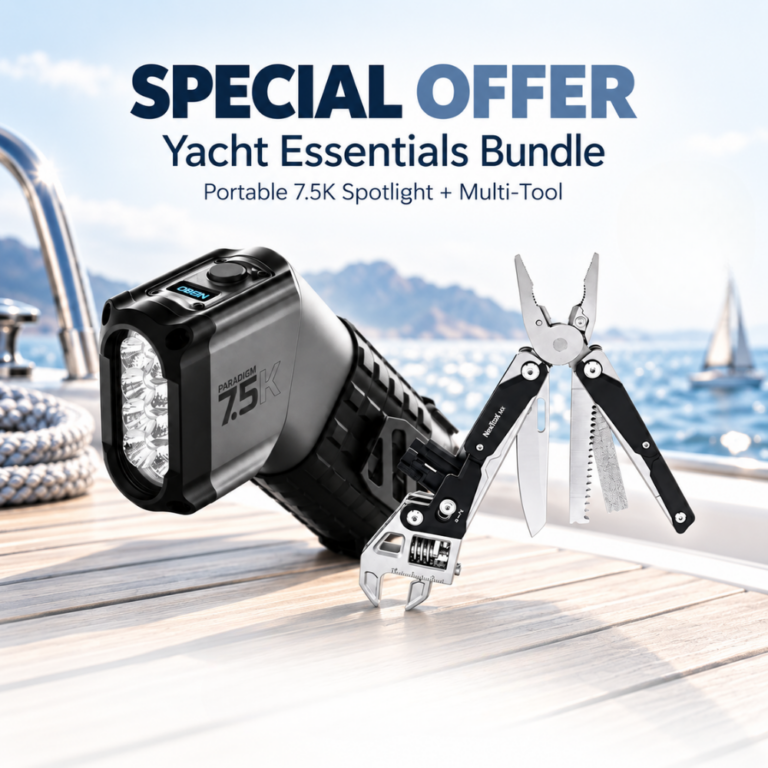 Professional Flashlight and Wrench Multitool 9 in 1 Special Offers Cavo Yachting
