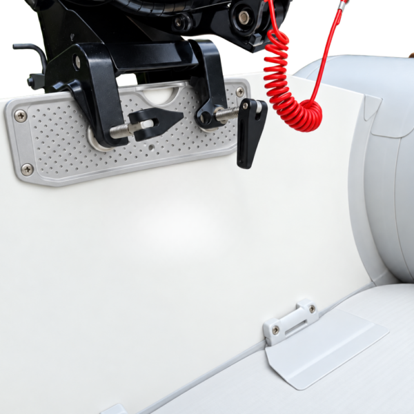 Tempus Aluminum Outboard Engine Transom Plate (Inside) – Grey Inflatable Boat Accessories Cavo Yachting