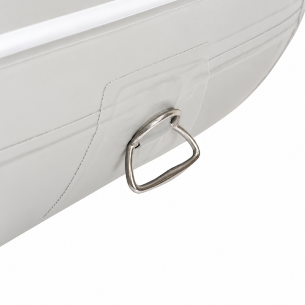 Tempus Μεταλλικός Κρίκος D-Ring με PVC Patch – Ανοιχτό Γκρι Αξεσουάρ Φουσκωτών Σκαφών Cavo Yachting