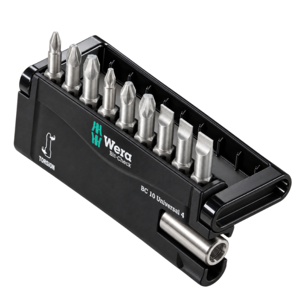 Wera Bit-Check 10 Universal 4 Screwdriver Bit Set, 10pcs Boat Maintenance Tools Cavo Yachting