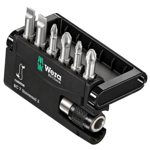 Wera Bit-Check 7 Universal 2 Screwdriver Bits 1/4″, 7pcs Boat Maintenance Tools Cavo Yachting