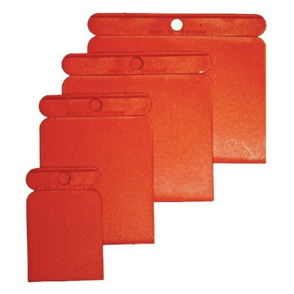 Flexible Plastic Filling Knives 4pcs (6, 8, 10 & 12cm) Boat Maintenance Tools Cavo Yachting