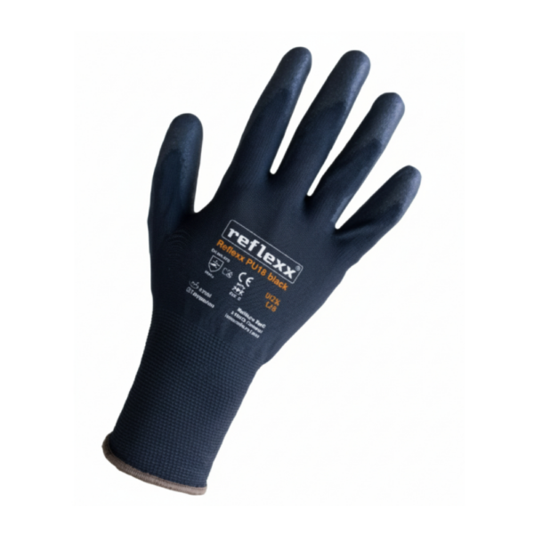 Reflexx PU18 Polyurethane Gloves, Black Personal Protection Equipment Cavo Yachting