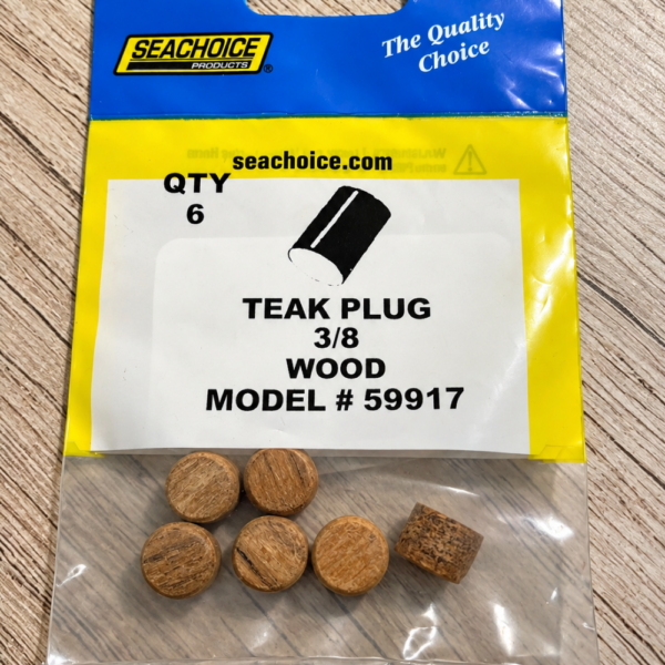 Seachoice Teak Plugs, 3/8″, 6pcs Teak Care Cavo Yachting